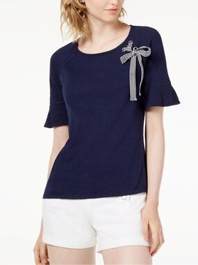 Maison Jules Cotton Ribbon Tee